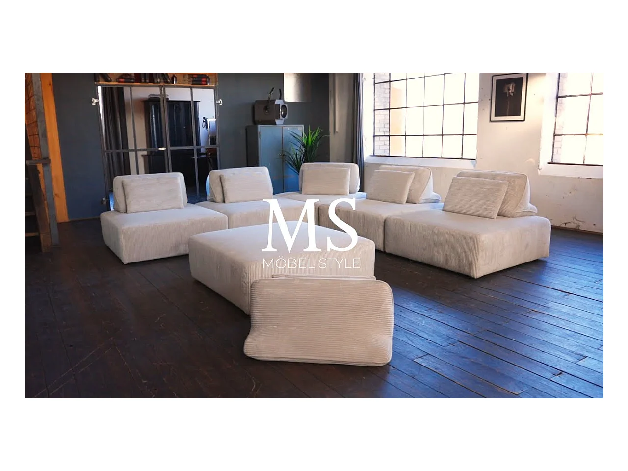 Coussin - Gris Velours côtelé - WIOLO SOFT