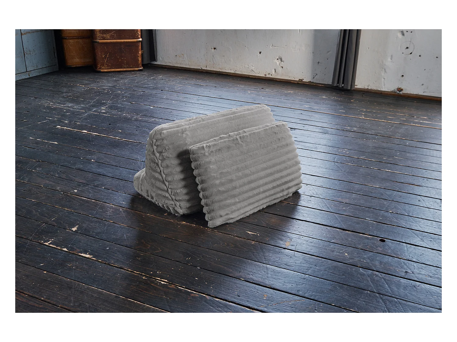 Coussin - Gris Velours côtelé - WIOLO SOFT