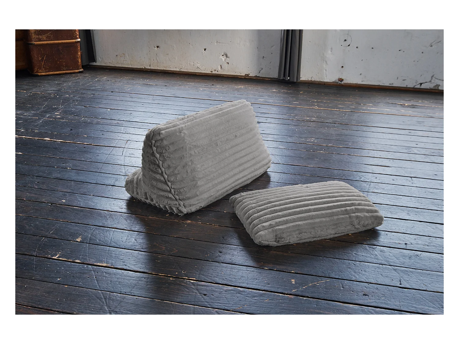 Coussin - Gris Velours côtelé - WIOLO SOFT