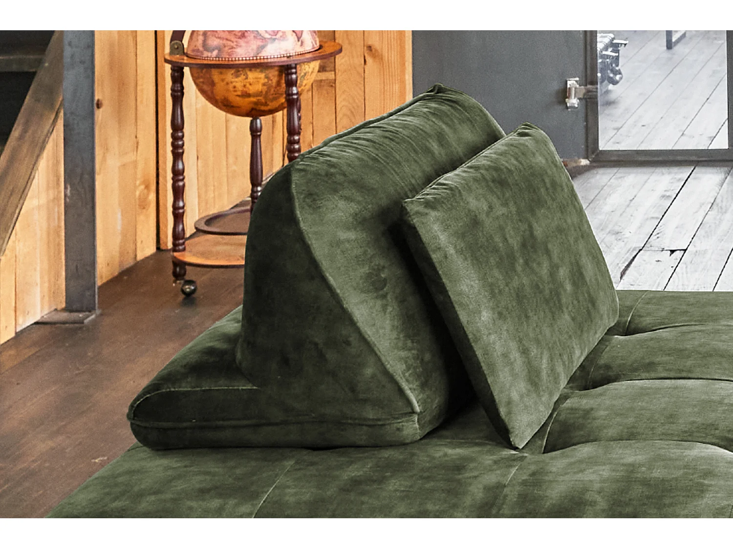 Rückenkissen - Grün Velvet - WIOLO