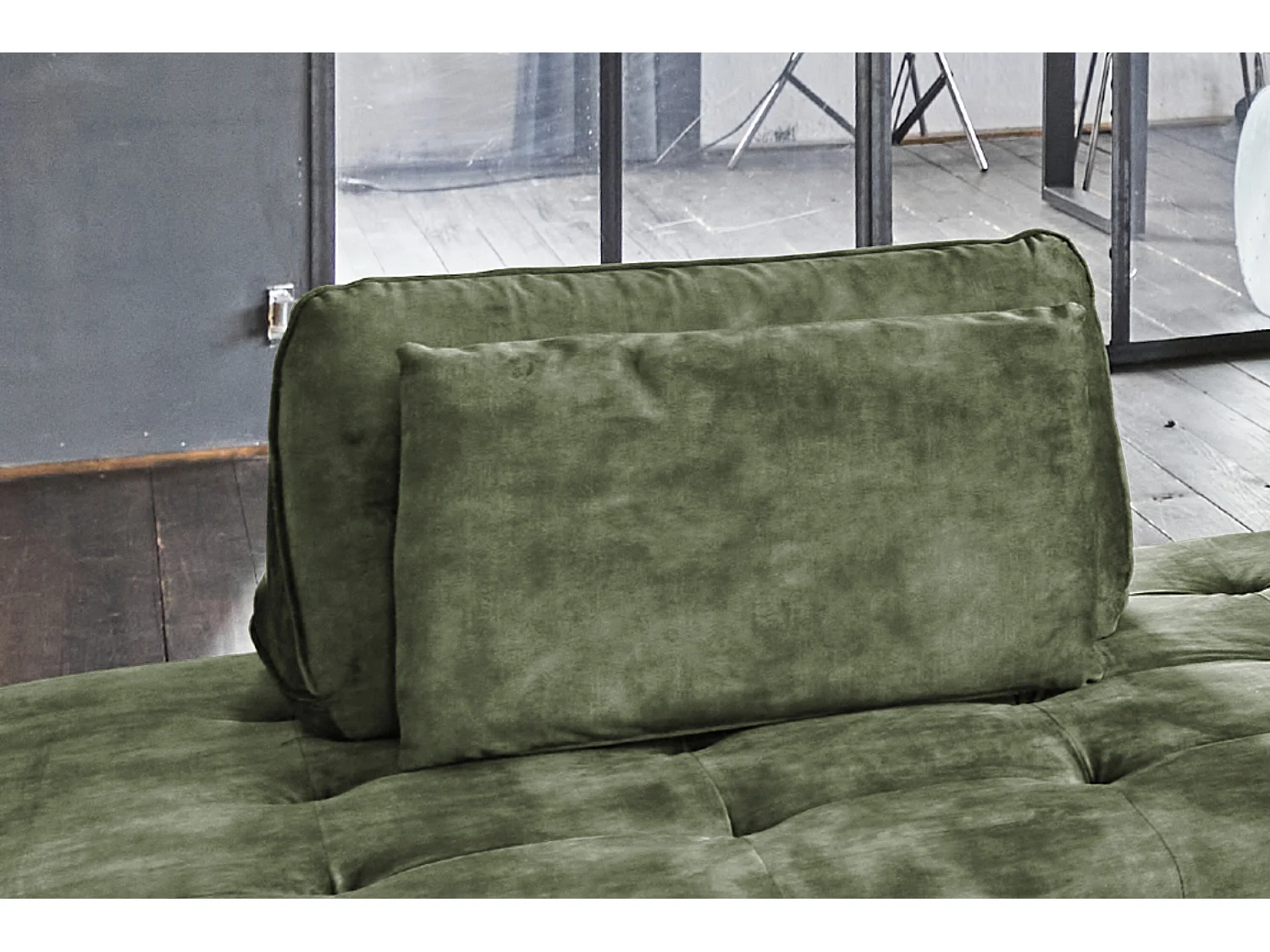 Rückenkissen - Grün Velvet - WIOLO