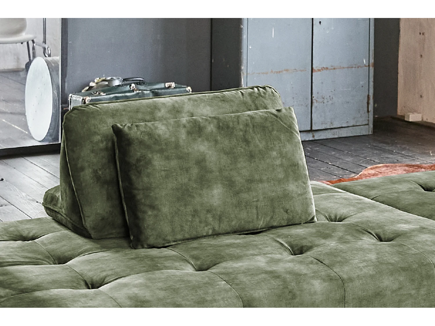 Rückenkissen - Grün Velvet - WIOLO