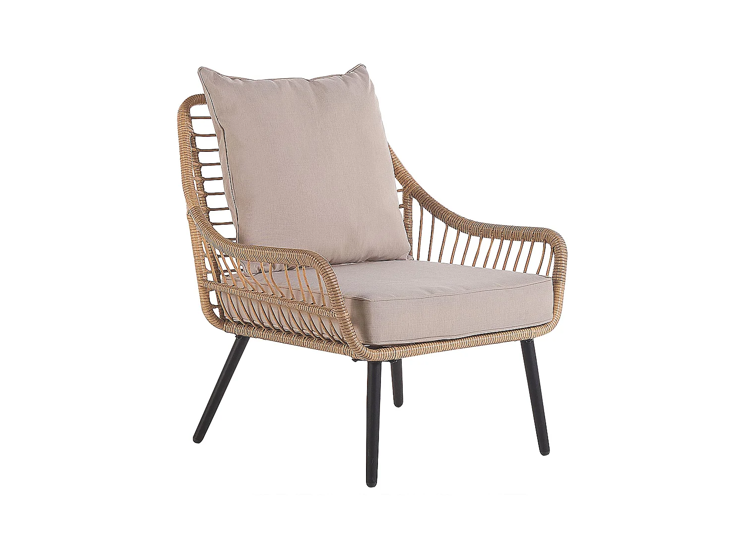 Ensemble de housses de coussins d'extérieur LAURETO Beige