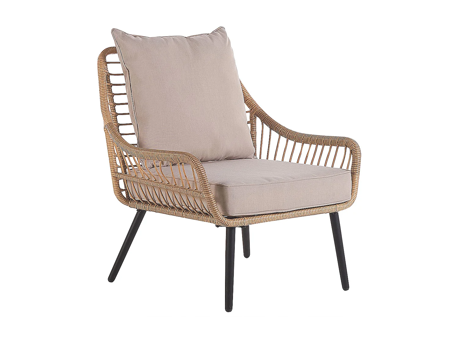 Ensemble de housses de coussins d'extérieur LAURETO Beige