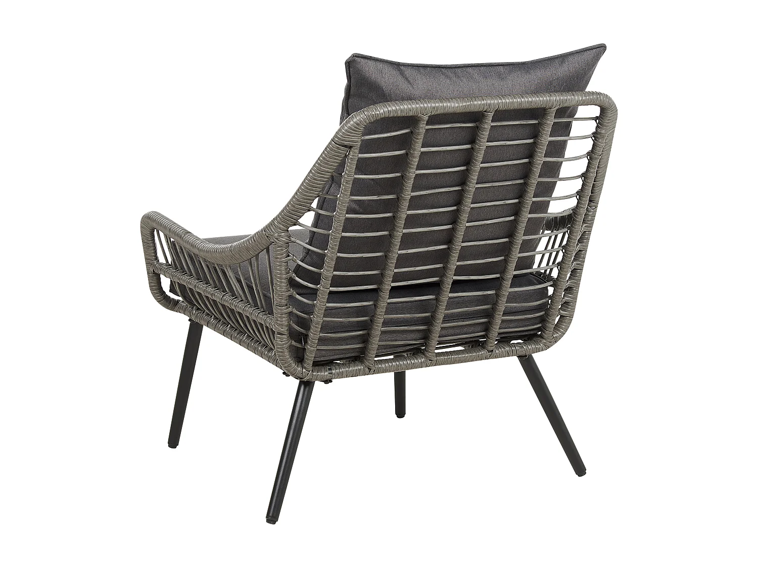 Ensemble de housses de coussins d'extérieur LAURETO Gris foncé