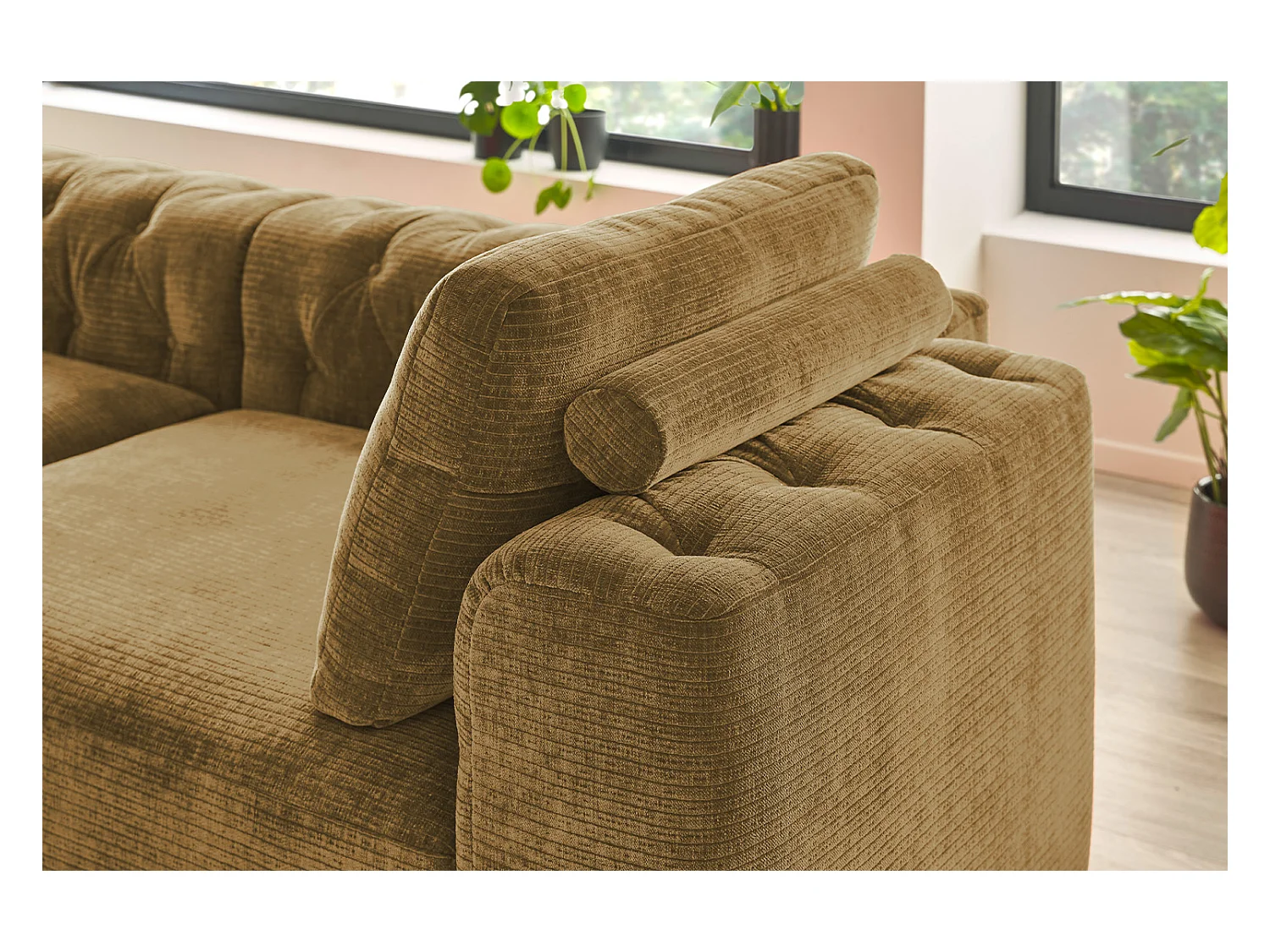 Rückenkissen - Braun Cord - SEPHI