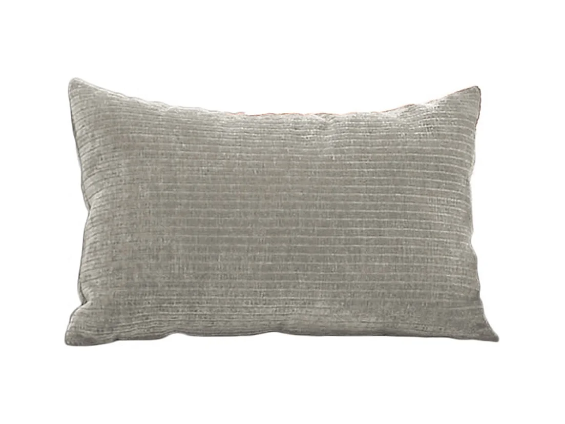 Coussin - argent Velours côtelé - SEPHI
