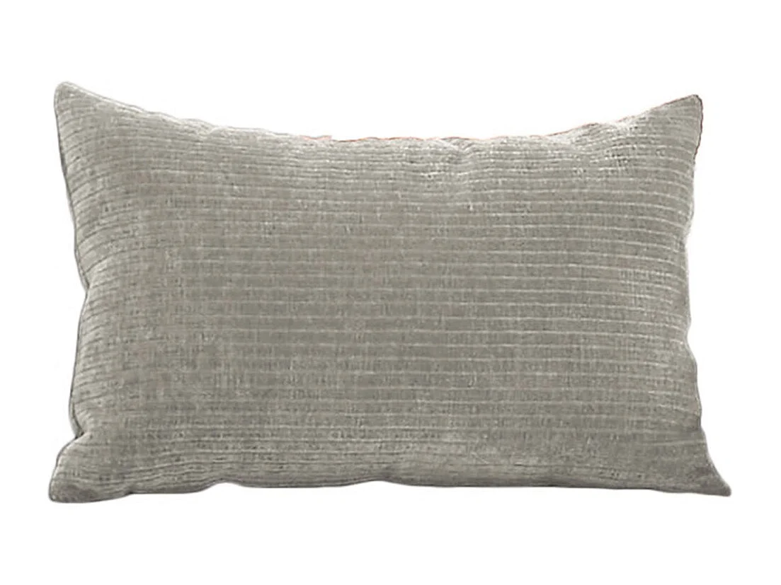Coussin - argent Velours côtelé - SEPHI