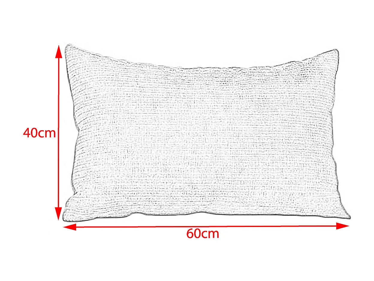 Coussin - argent Velours côtelé - SEPHI