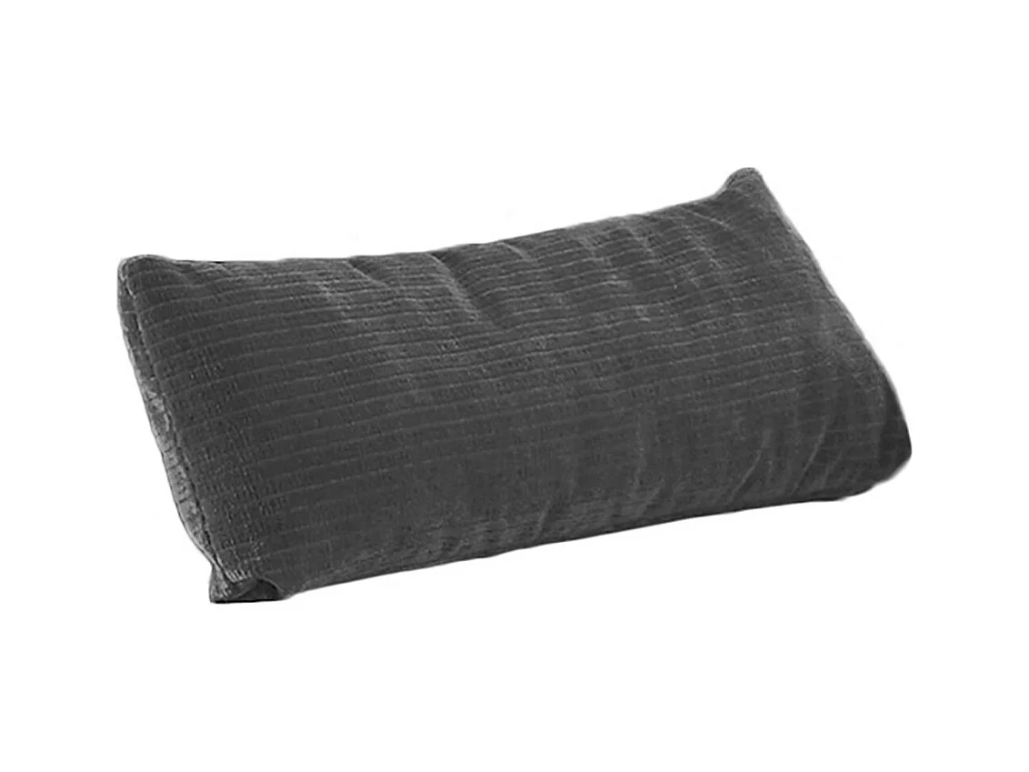 Coussin - anthracite Velours côtelé - SEPHI