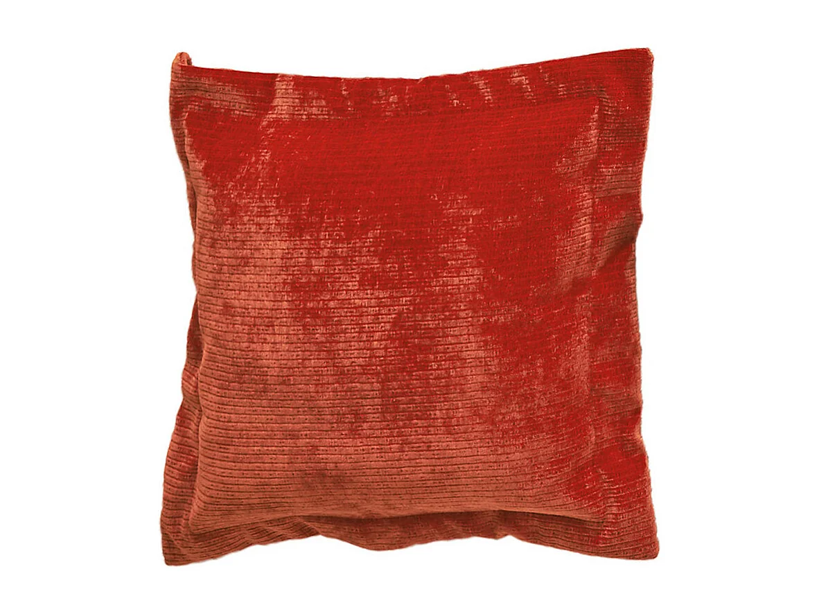 Cuscino Flutter - Rosso Velluto a coste - SEPHI