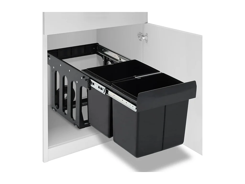 Poubelle amovible de cuisine Fermeture en douceur 36 L