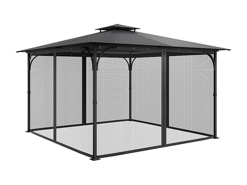 Tenda da Giardino SucceBuy Rete di Ricambio per Gazebo da Esterno 3,6 m x 3,6 m x 2,3 m