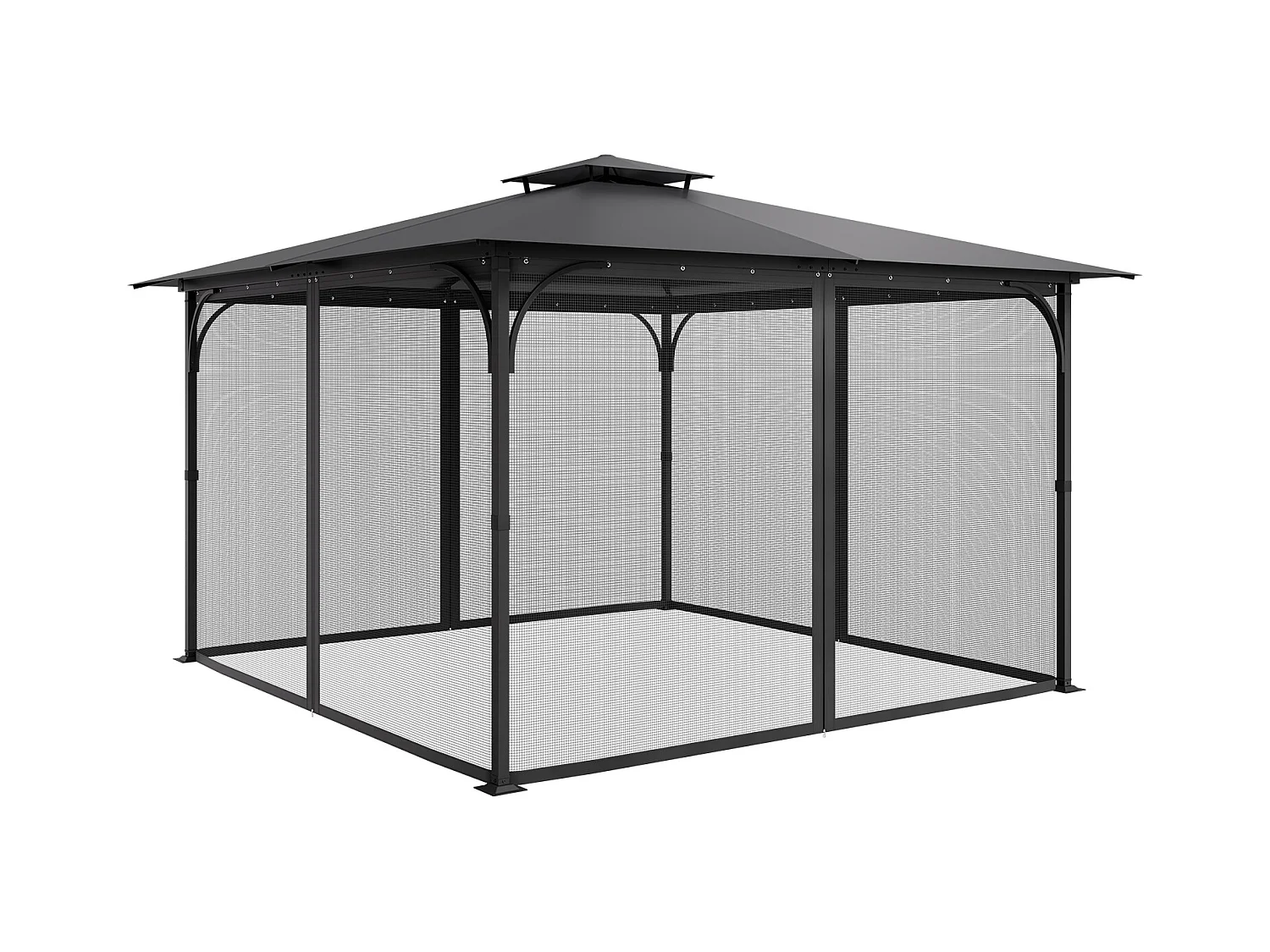 Tuintent SucceBuy Vervangend Net voor 3,6 m x 3,6 m x 2,3 m (12 x 12 x 7,5 ft) Patio Gazebo, Alleen Gaas