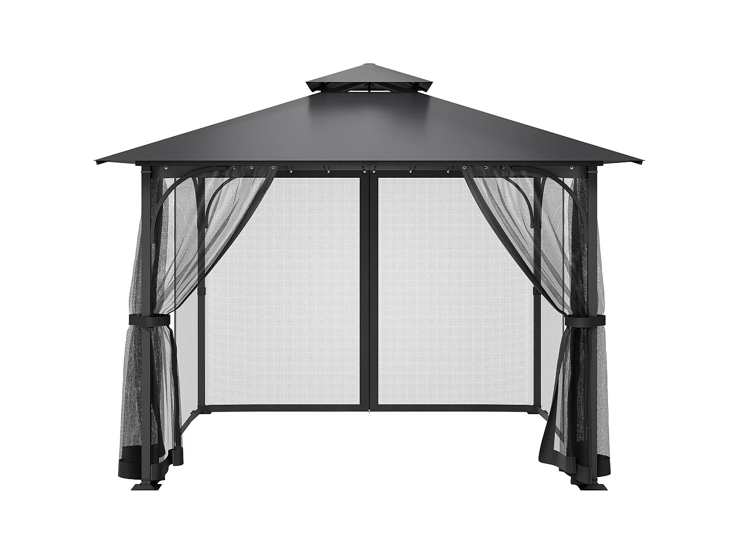 Tonnelle Barnum de Jardin SucceBuy Moustiquaire pour Pavillon de Jardin 305 x 305 x 204 cm - Filet Seulement