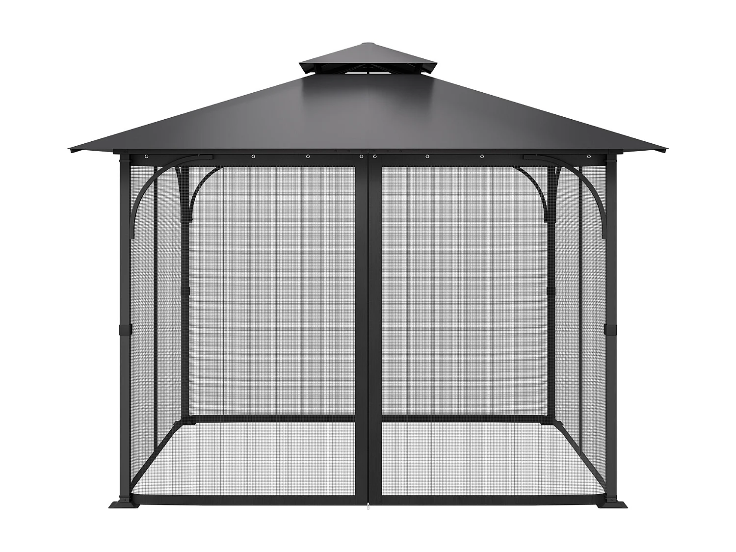 Tonnelle Barnum de Jardin SucceBuy Moustiquaire pour Pavillon de Jardin 305 x 305 x 204 cm - Filet Seulement