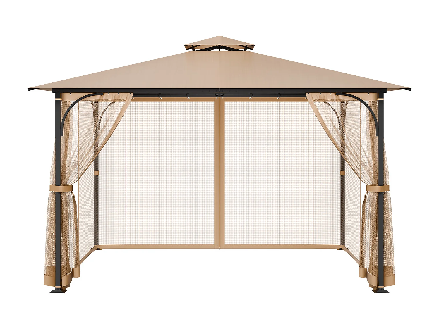 Écran de Remplacement pour Tonnelle de Patio de 304.8 x 365.76 x 213.3 cm, Filet de Tonnelle Barnum de Jardin SucceBuy, Filet Uniquement