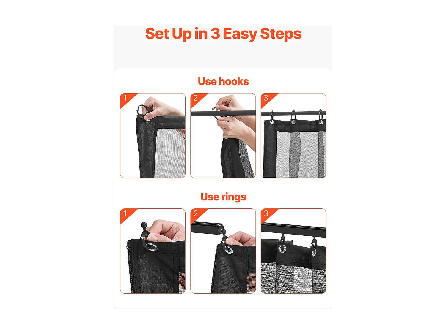 Tonnelle Barnum de Jardin SucceBuy Moustiquaire pour Pavillon de Jardin 305 x 305 x 198 cm - Filet Inclus