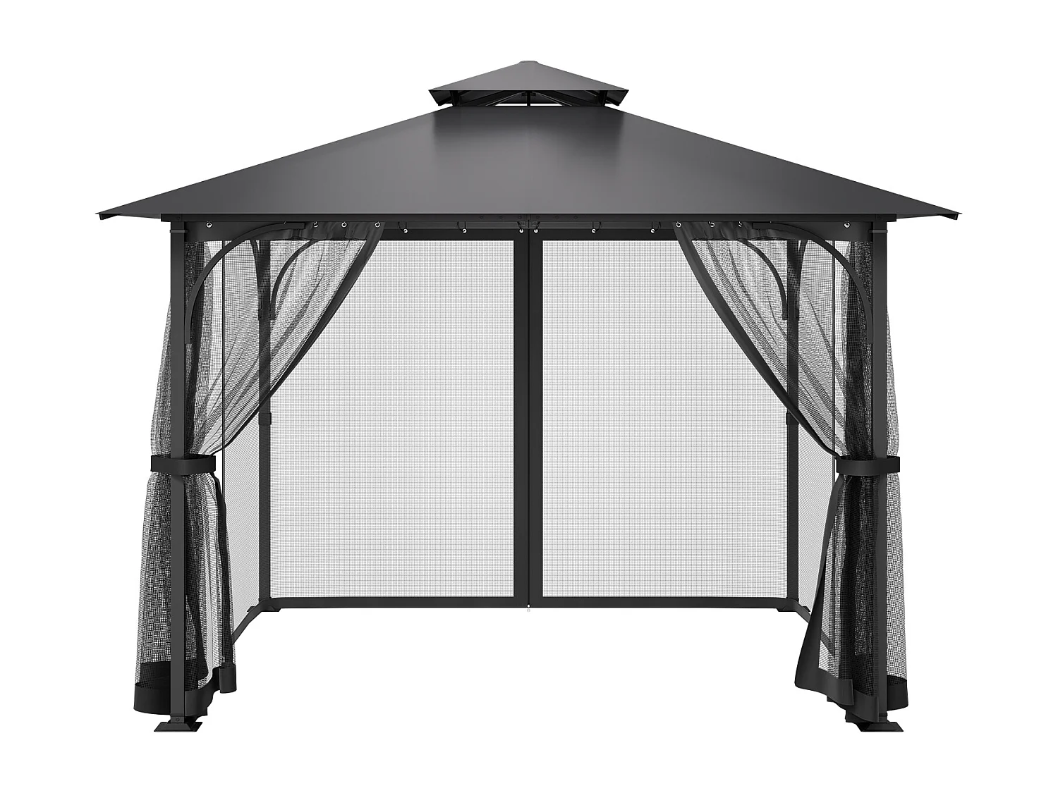 Tonnelle Barnum de Jardin SucceBuy Moustiquaire pour Pavillon de Jardin 305 x 305 x 198 cm - Filet Inclus