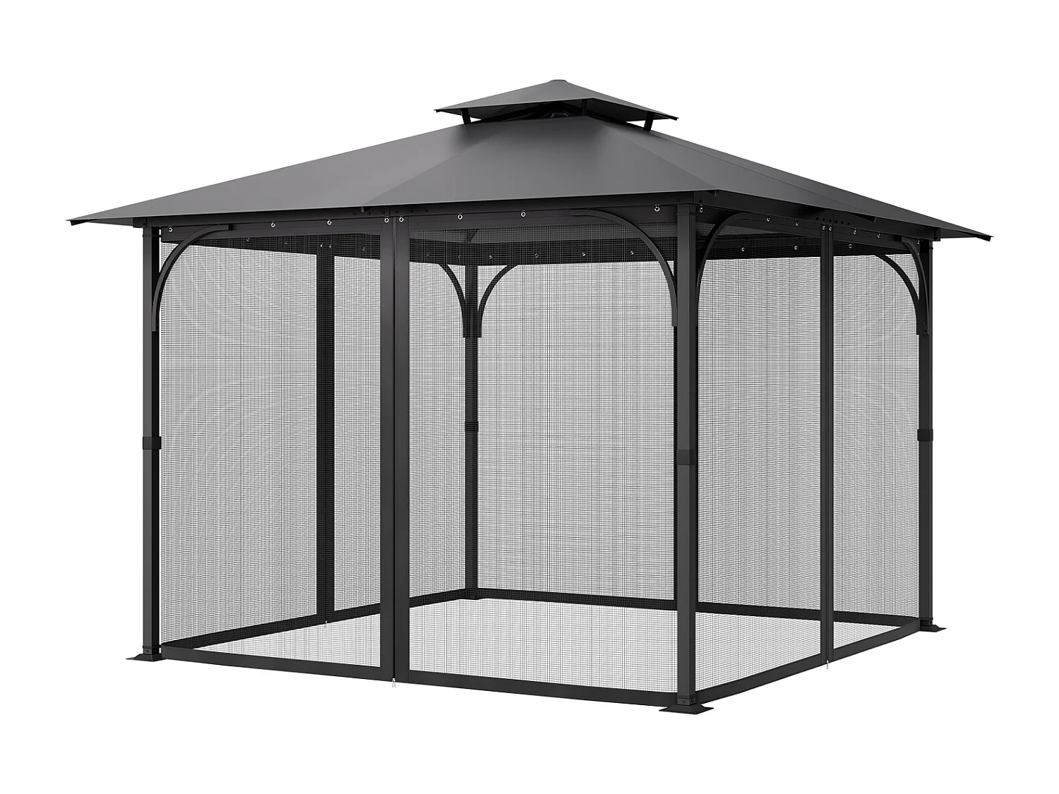 Tonnelle Barnum de Jardin SucceBuy Moustiquaire pour Pavillon de Jardin 305 x 305 x 198 cm - Filet Inclus