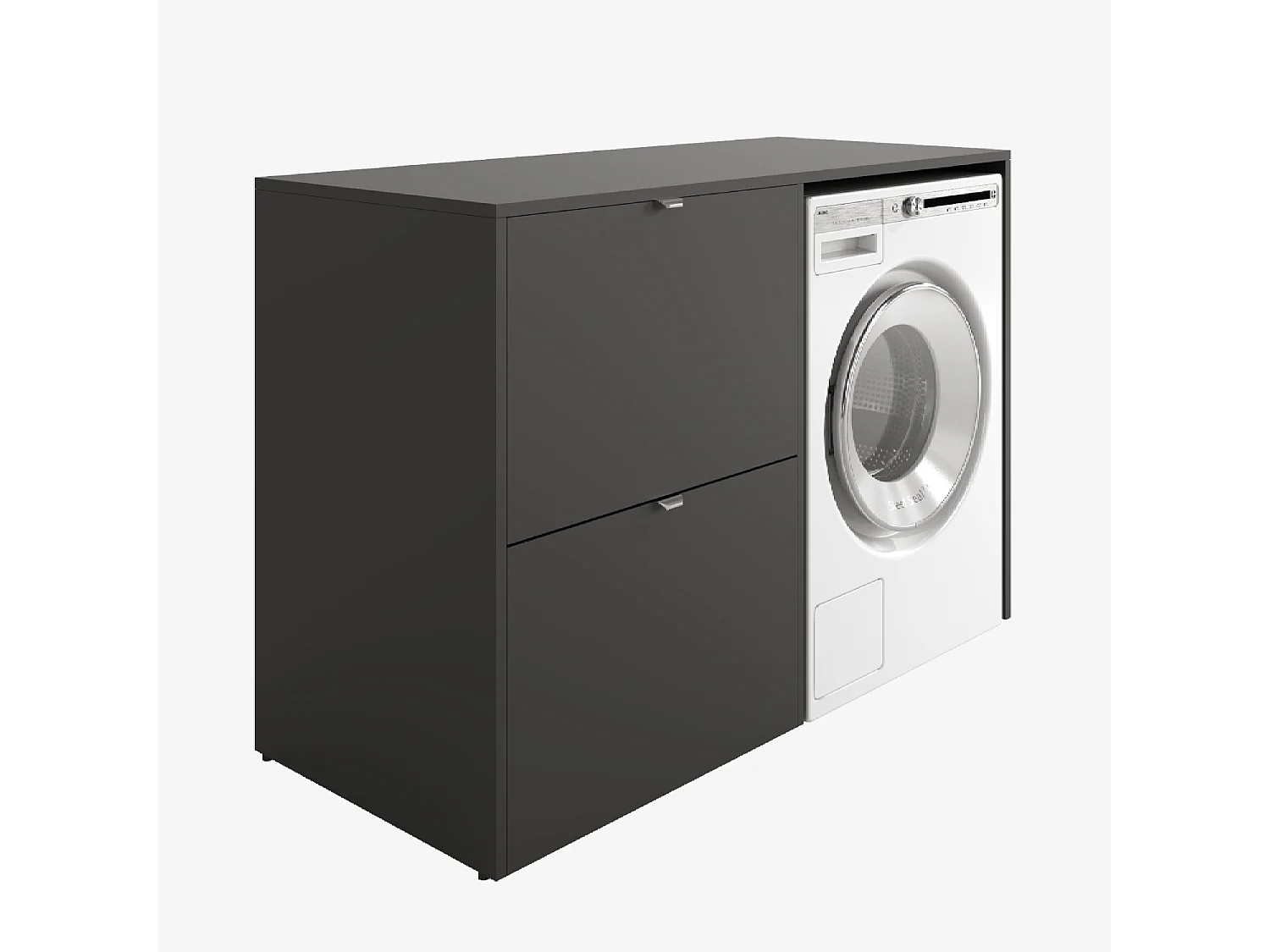 Armario para lavadora o secadora - 130 cm de ancho - Con armario - Mueble para lavadora o secadora