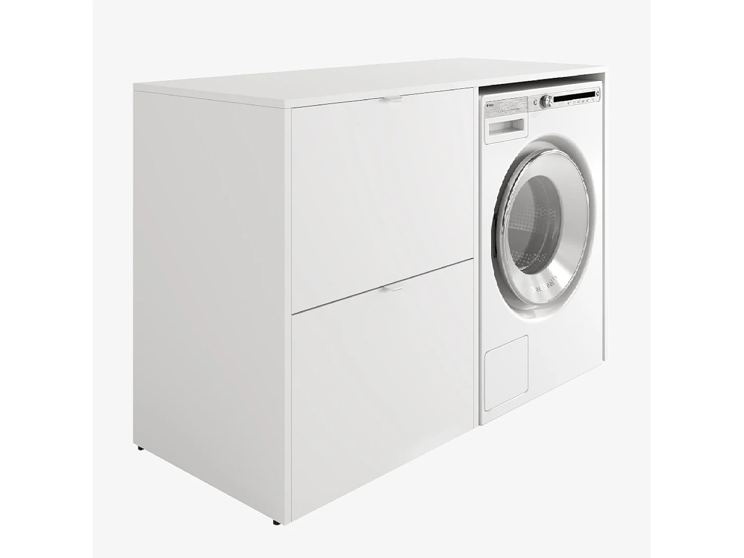 Armoire de machine à laver ou sèche-linge - 130 cm de large - Avec armoire - Armoire pour machine à laver ou sèche-linge