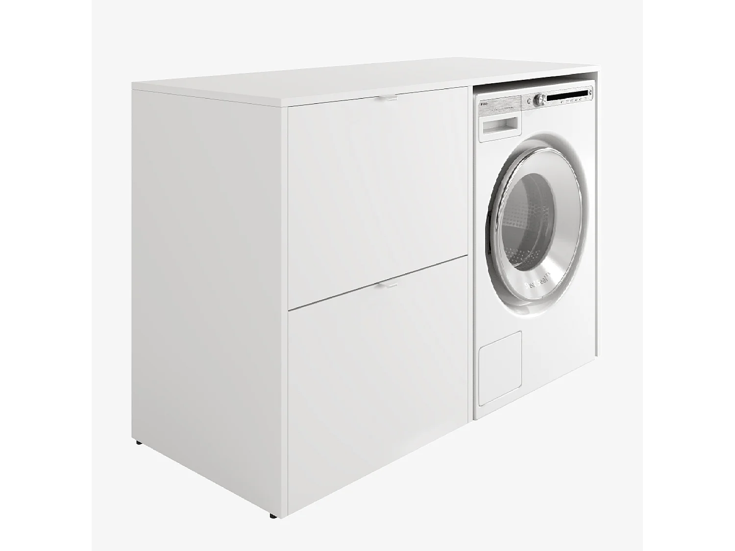 Armario para lavadora o secadora - 130 cm de ancho - Con armario - Mueble para lavadora o secadora