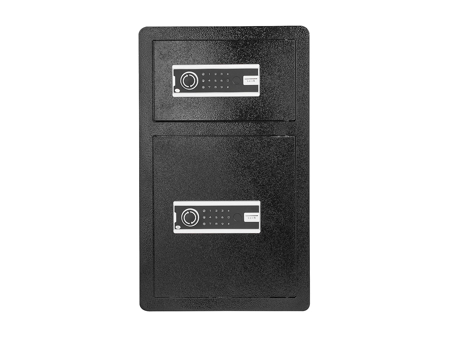 Cassaforte, SucceBuy 127 300 cm³, Nera, con Doppia Porta, Serratura a Chiave e Password Ignifuga