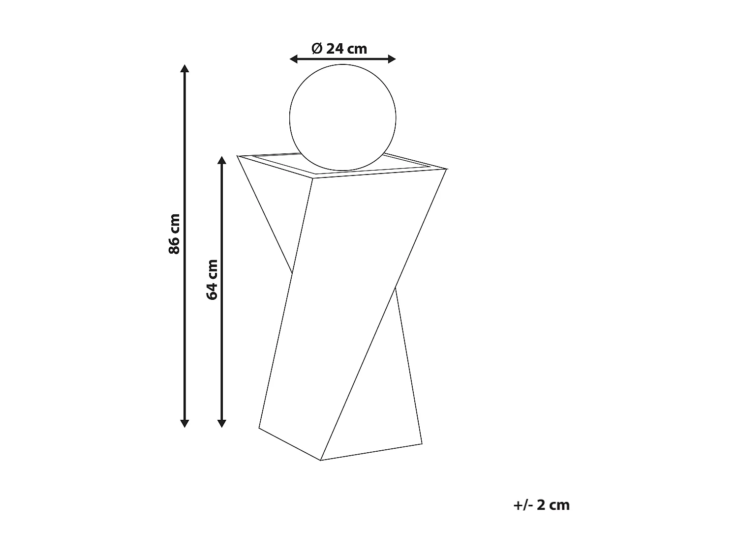 Fontana da giardino LED ACQUACHETA Grigio grafite