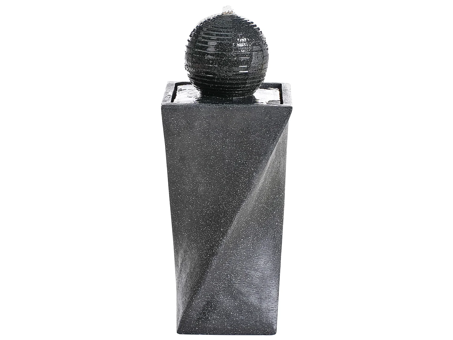 Gartenbrunnen LED ACQUACHETA Graphitgrau