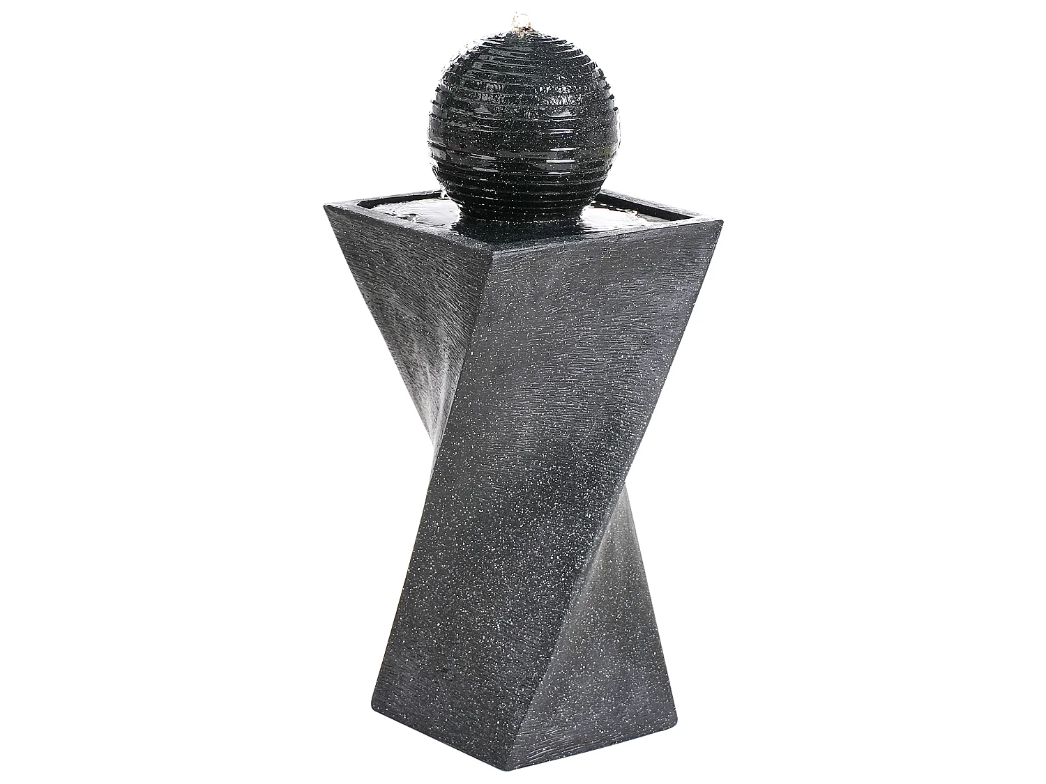 Gartenbrunnen LED ACQUACHETA Graphitgrau