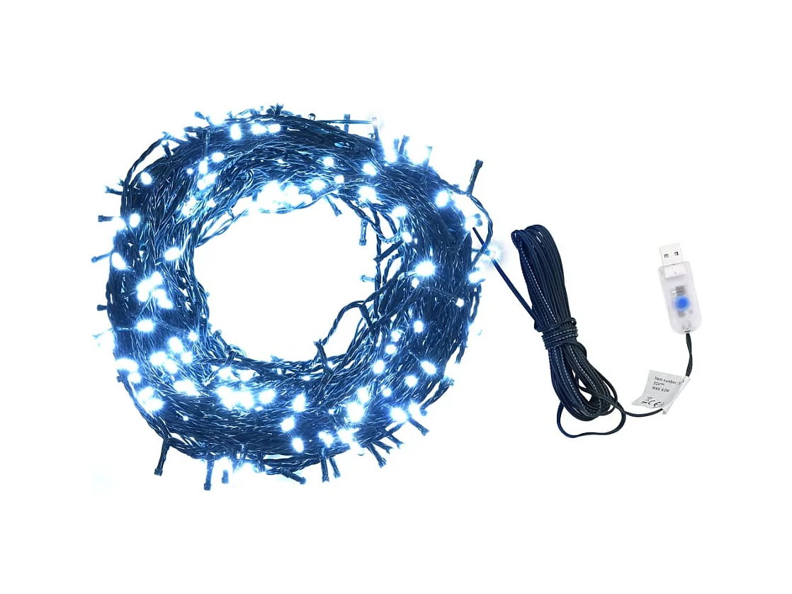 Guirlande lumineuse 400 LED Int/Ext 40 m Blanc froid