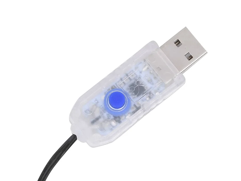 Tira de luces 400 LED interior exterior blanco frío 40 m