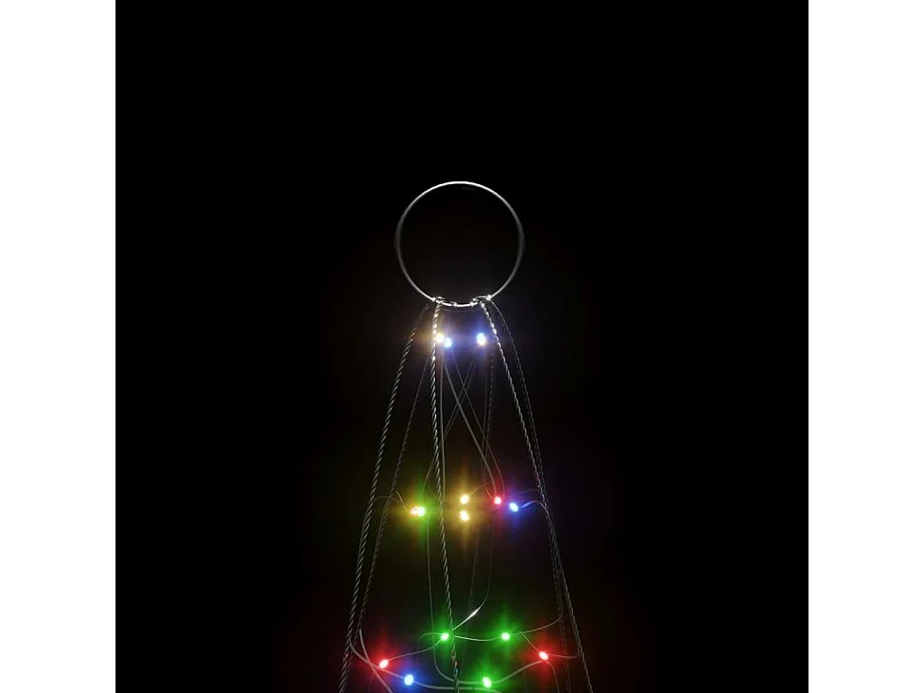 Albero di Natale a LED 200 LED Colorato 180 cm
