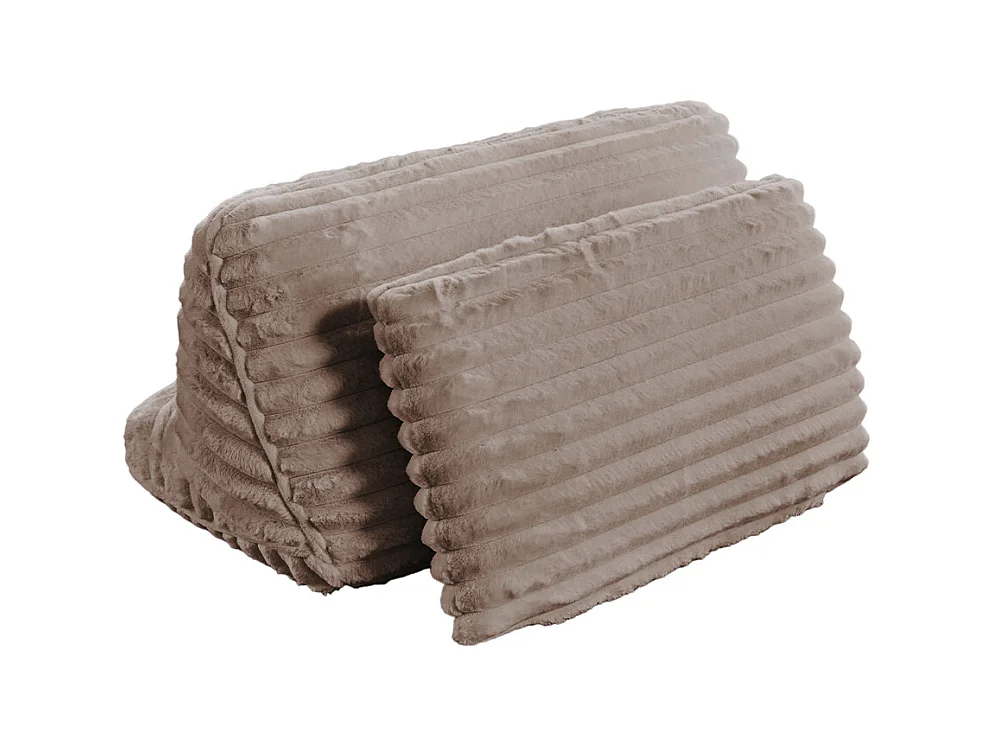 Coussin - taupe Velours côtelé - WIOLO SOFT
