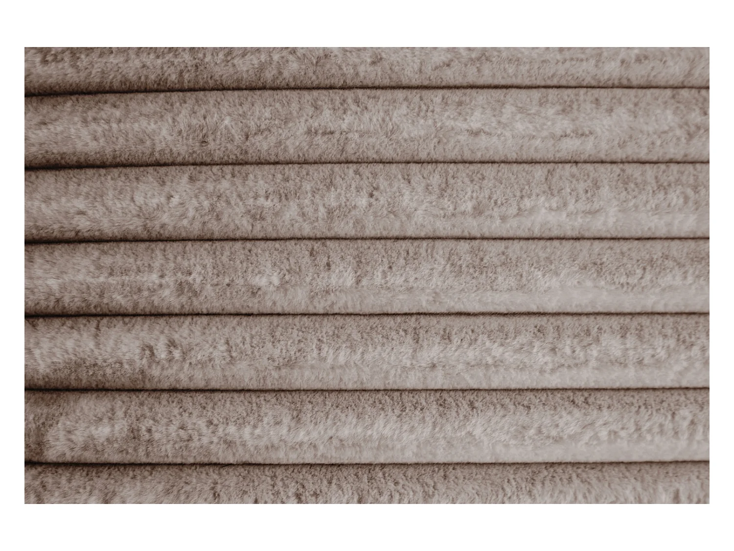 Coussin - taupe Velours côtelé - WIOLO SOFT