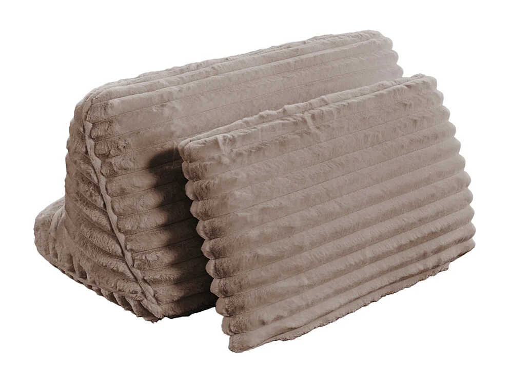 Coussins de dossier - taupe Velours côtelé - WIOLO SOFT