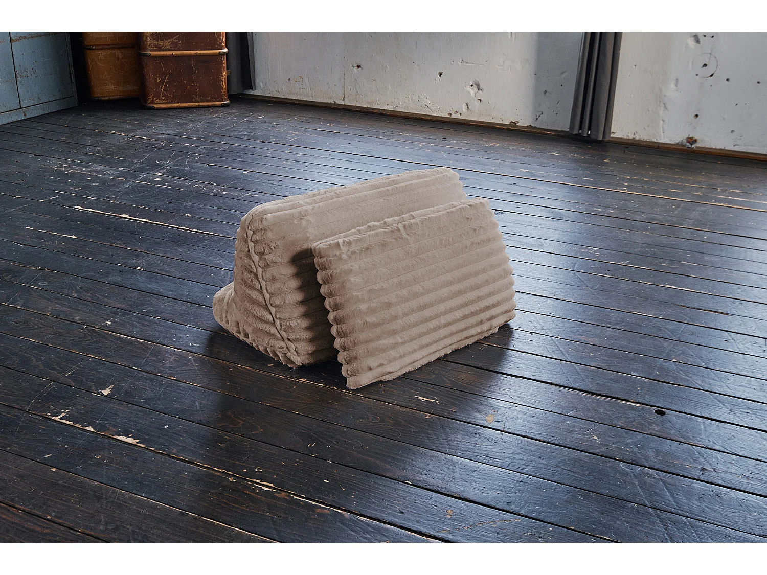Coussins de dossier - taupe Velours côtelé - WIOLO SOFT