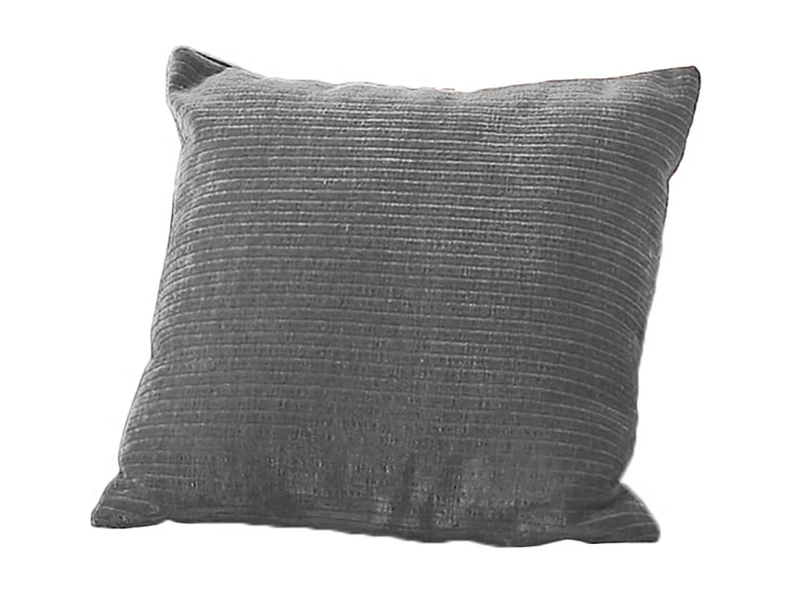 Coussin - Gris Velours côtelé - SEPHI