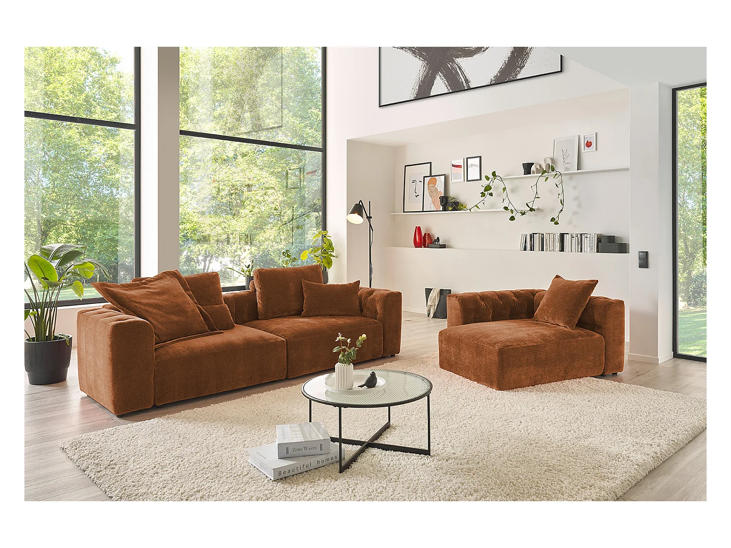 Flatterkissen - Rotbraun Cord - SEPHI