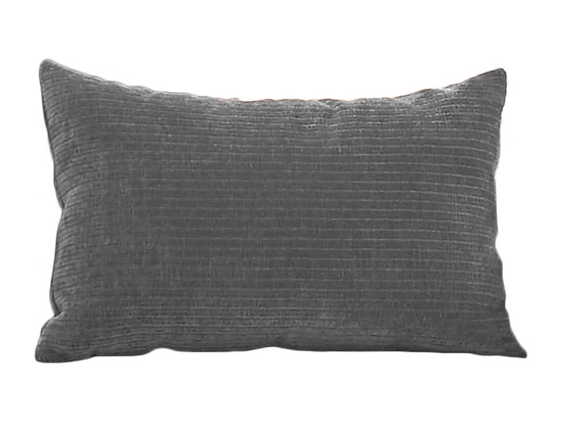 Coussin - Gris Velours côtelé - SEPHI