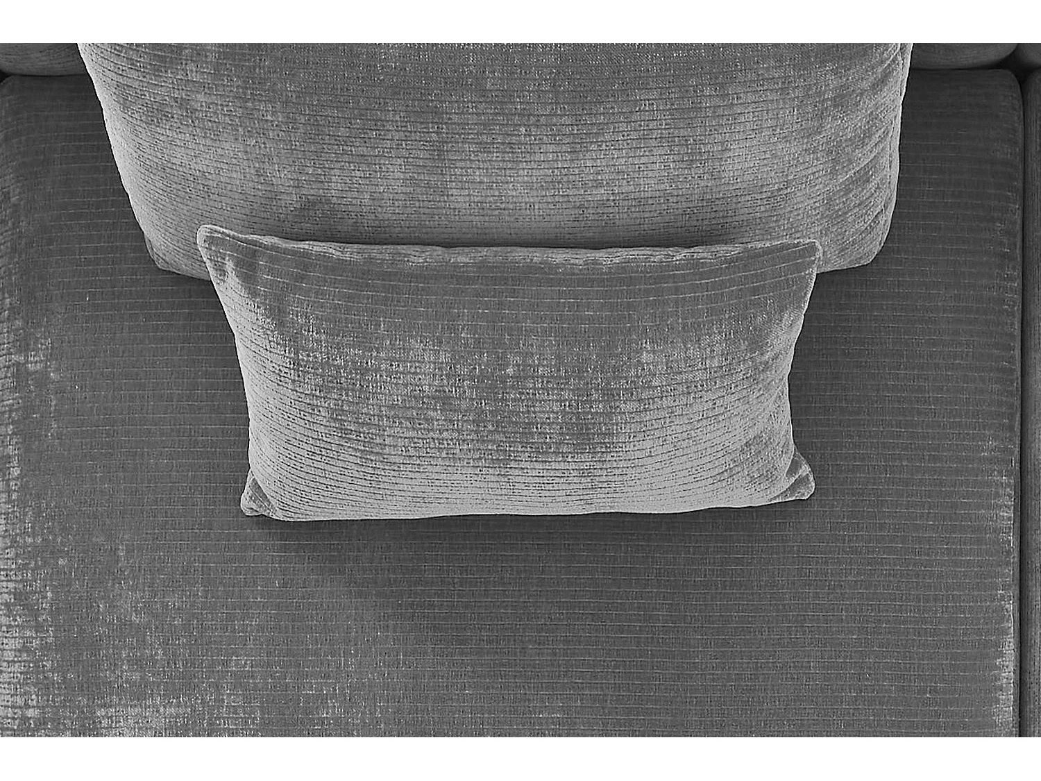 Coussin - Gris Velours côtelé - SEPHI