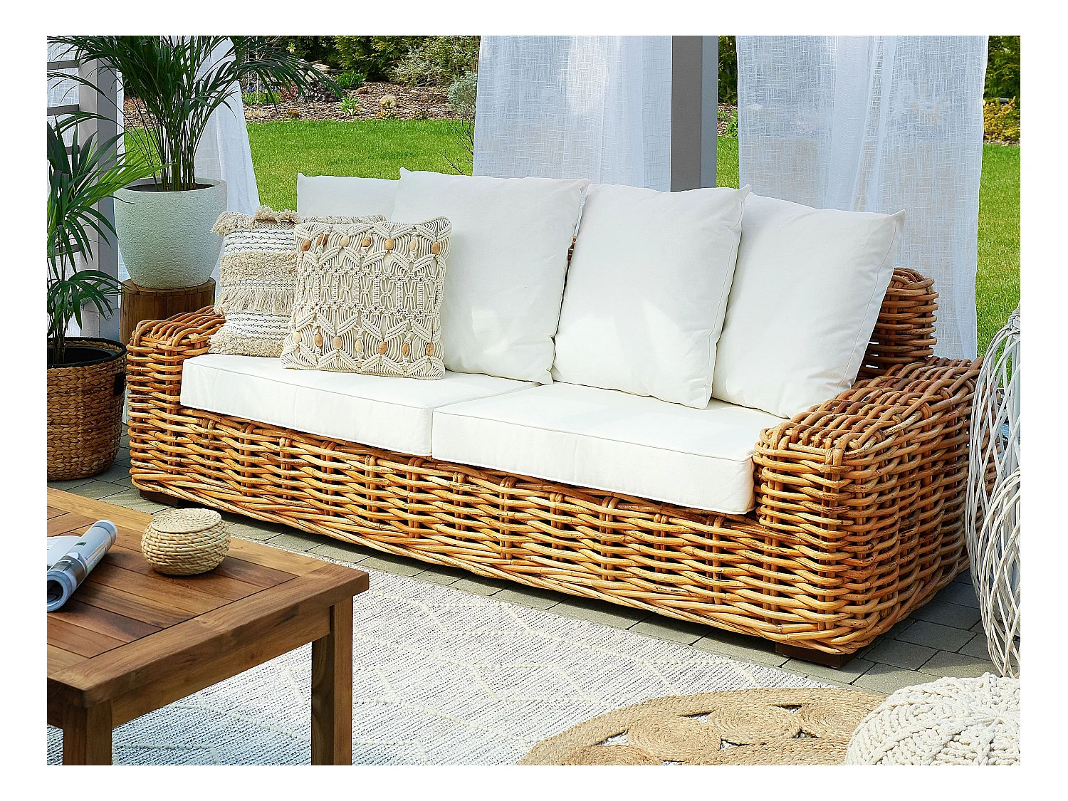 Set kussenhoezen voor buiten FORLI Wit