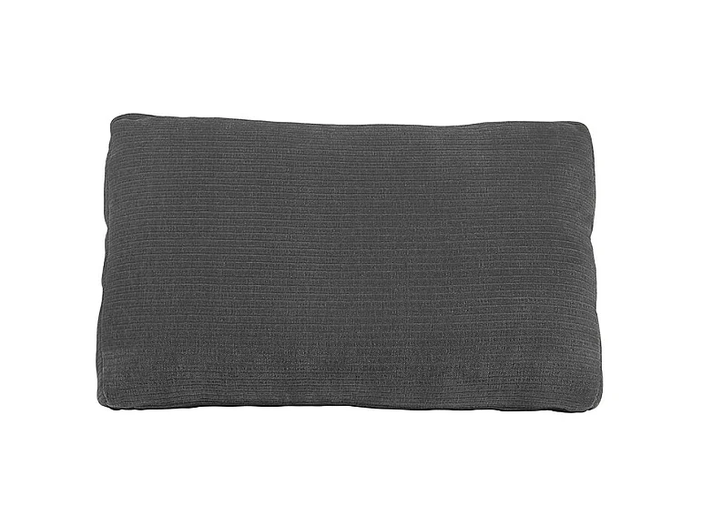 Coussin - anthracite Velours côtelé - SEPHI