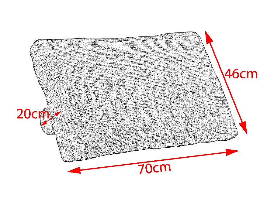 Coussin - anthracite Velours côtelé - SEPHI