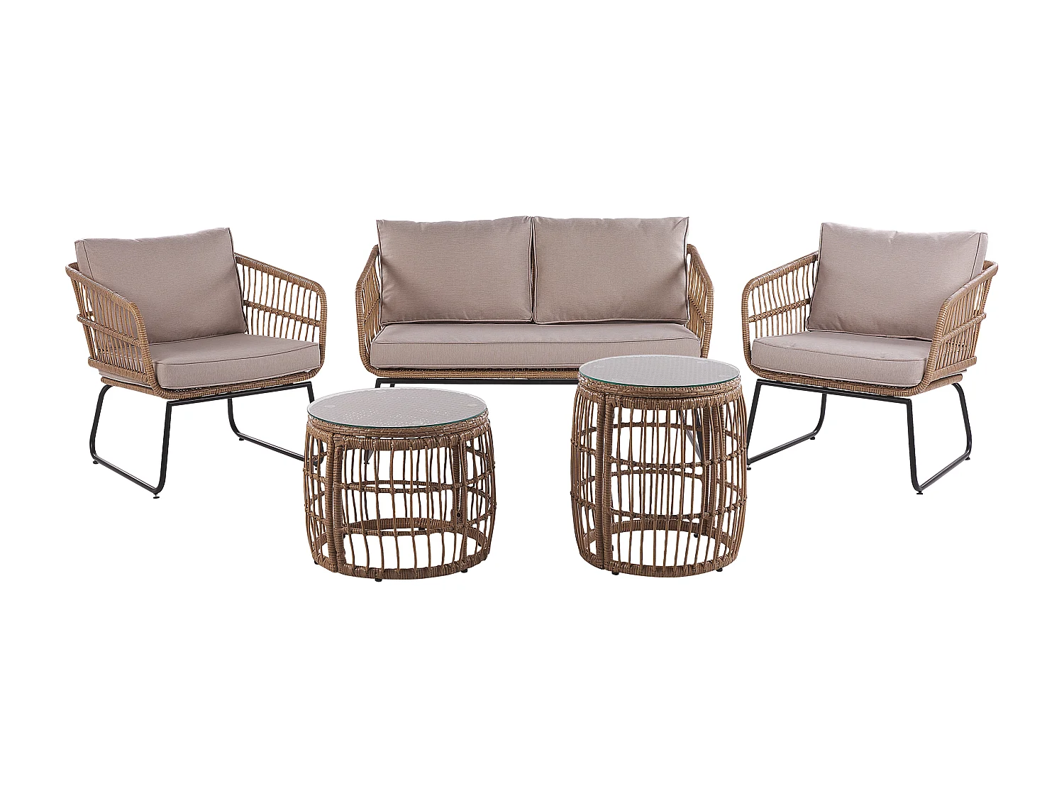 Ensemble de housses de coussins d'extérieur RAVELLO  Beige