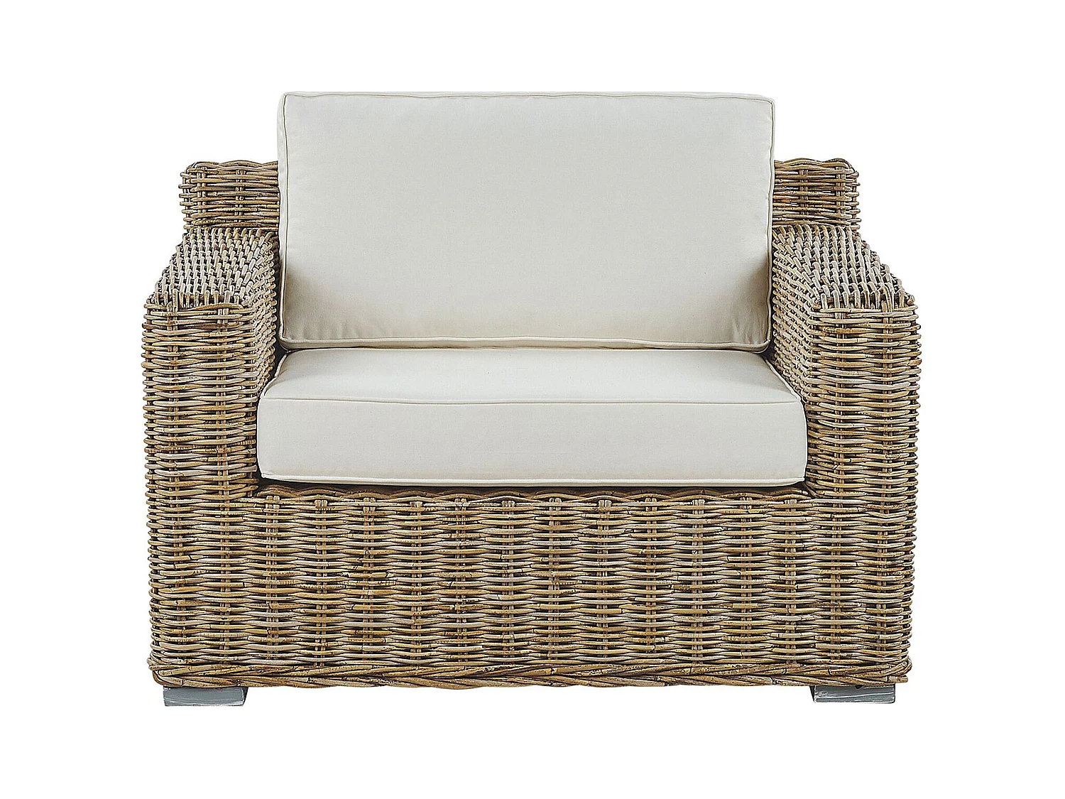 Ensemble de housses de coussins d'extérieur ARDEA Blanc