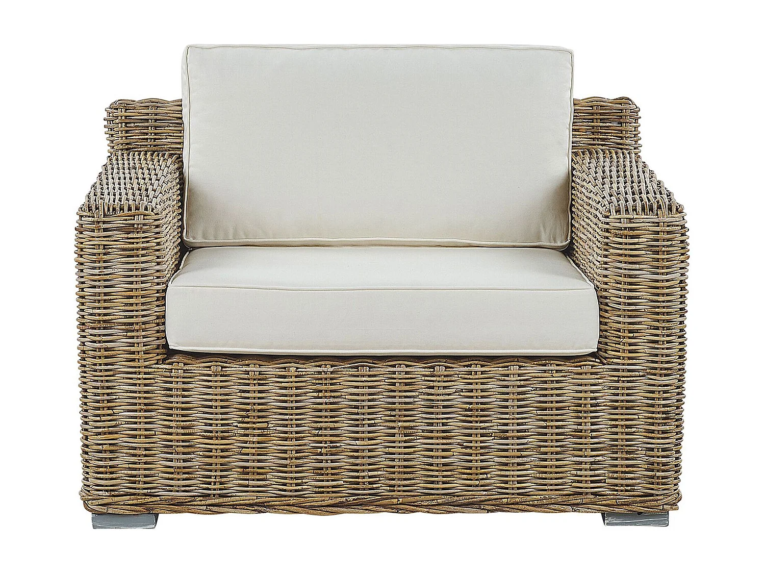 Ensemble de housses de coussins d'extérieur ARDEA Blanc