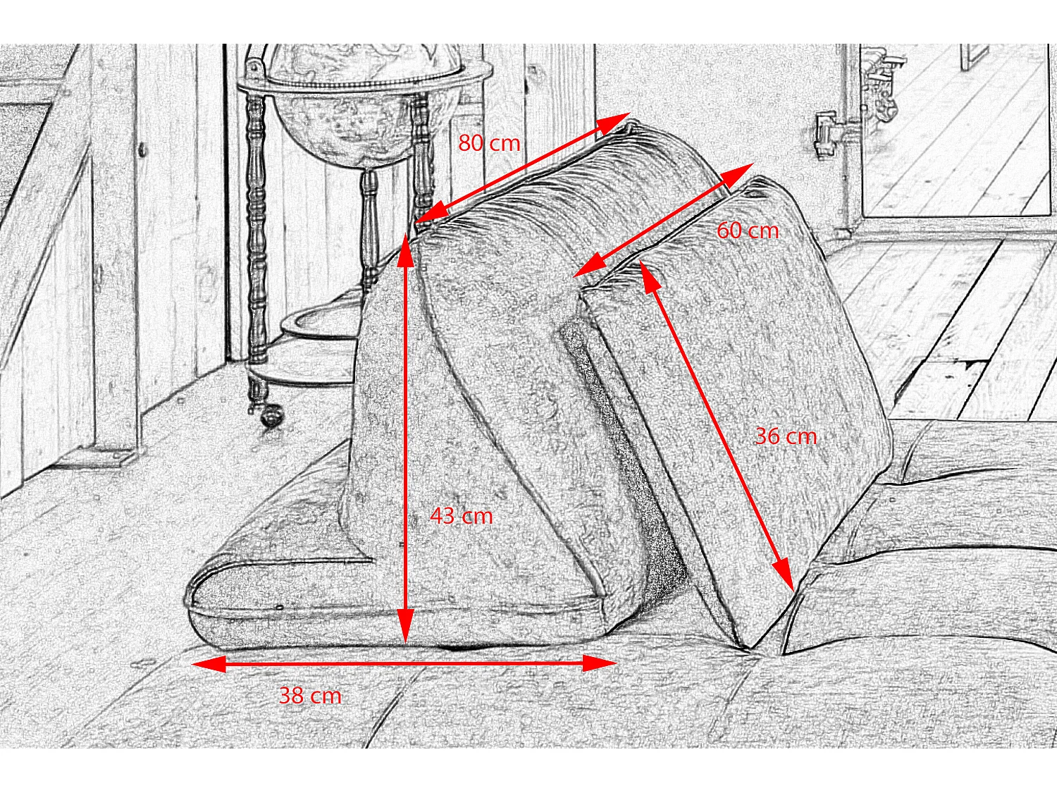 Cuscini schienale - antracite velluto - WIOLO