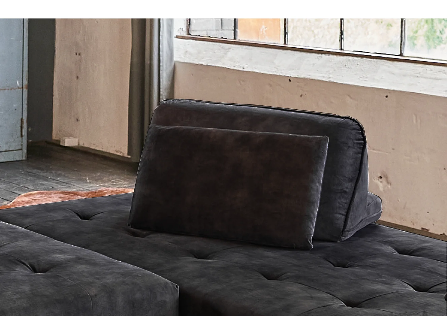 Cuscini schienale - antracite velluto - WIOLO